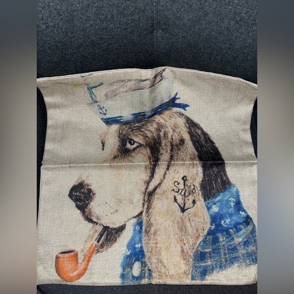 Basset hound - sailor and pipe sailor dog pillow case - Picture 2 of 7